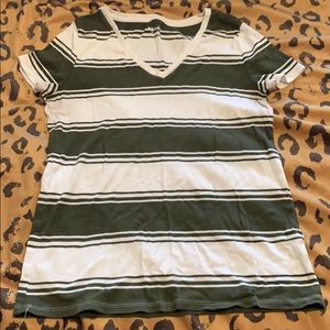 Striped short sleeve  t-shirt